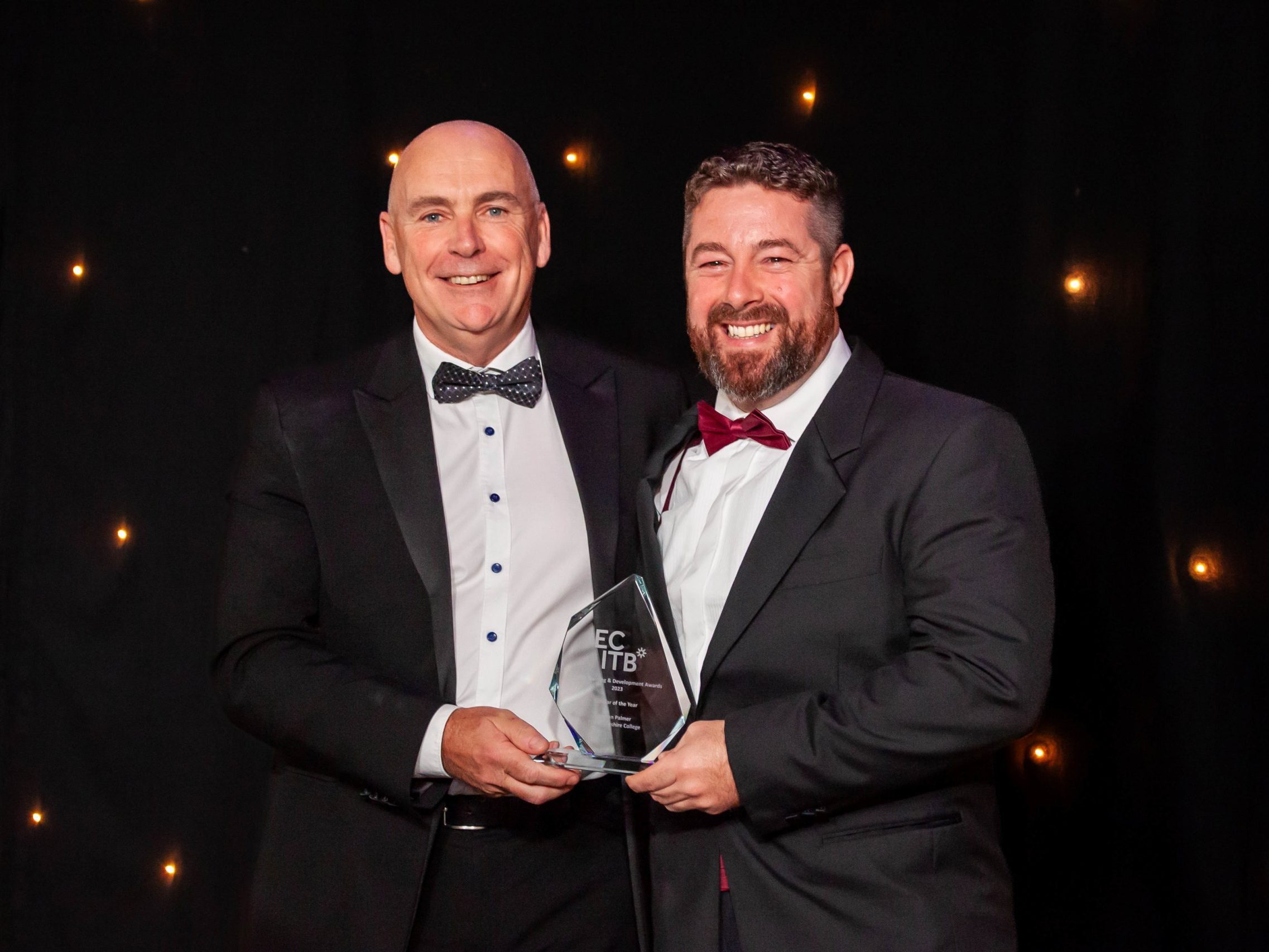 Arwyn Williams From Pembrokeshire College Collecting The Scholar Of The Year Award On Behalf Of Jordan Palmer With Paul Smith From Cavendish Nuclear Who Sponsored The Award Scaled 1 Aspect Ratio 800 600