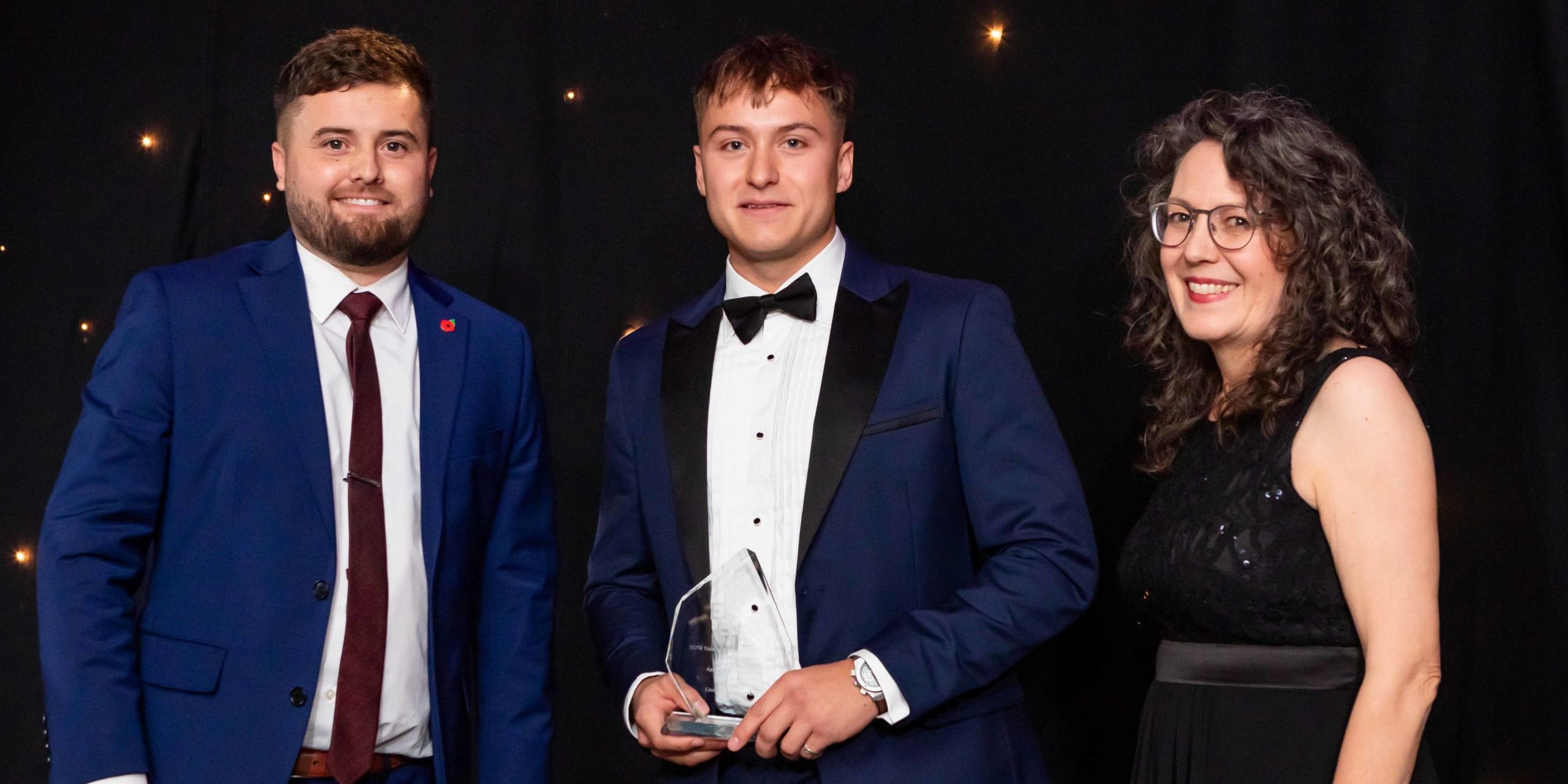 Luke Turner From Cavendish Nuclear Reveiving The Award From James Bunyan Of Sponsor CP Engineering And Host Kate Bellingham Scaled 1 Aspect Ratio 1160 580