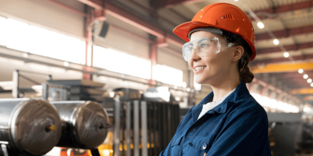 Smiling Woman In Red Hat And Blue Overalls Aspect Ratio 1160 580