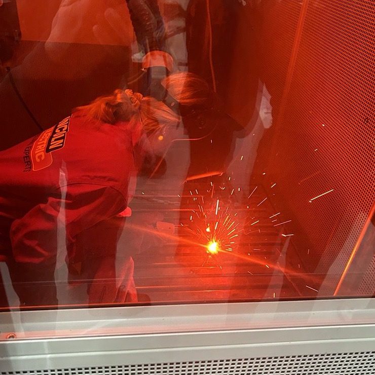 A Work Ready Programme Learner Using One Of The New Welding Bays At The CATCH Facility Aspect Ratio 740 740