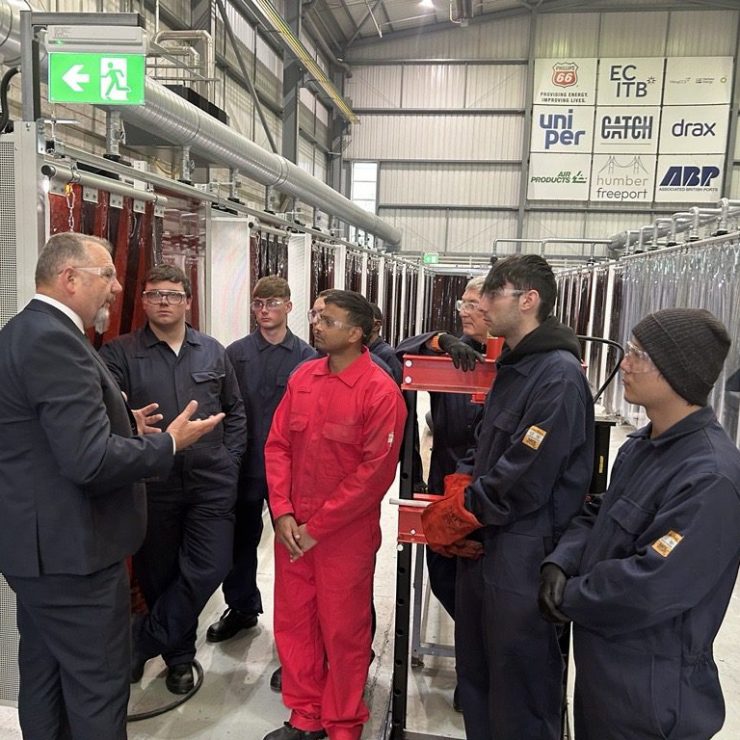 COO Andy Brown Speaking With Work Ready Programme Learners At The Opening Of The CATCH Facility Aspect Ratio 740 740