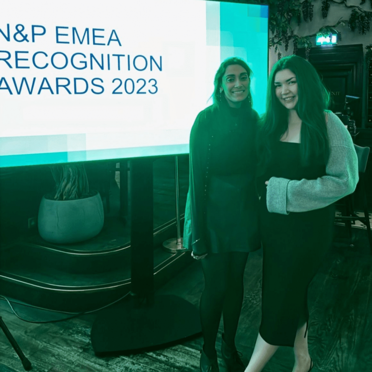 Lesley Meredith And Jasmine Sagoo Left Of AtkinsRealis At The NP Awards Evening In February 2024. They Feature In A Case Study For National Graduate Week Aspect Ratio 740 740