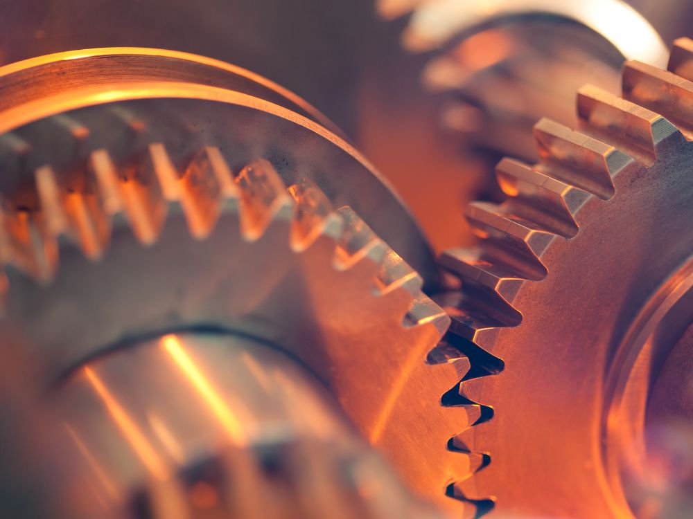 A Close Up Of Gears In An Industrial Setting