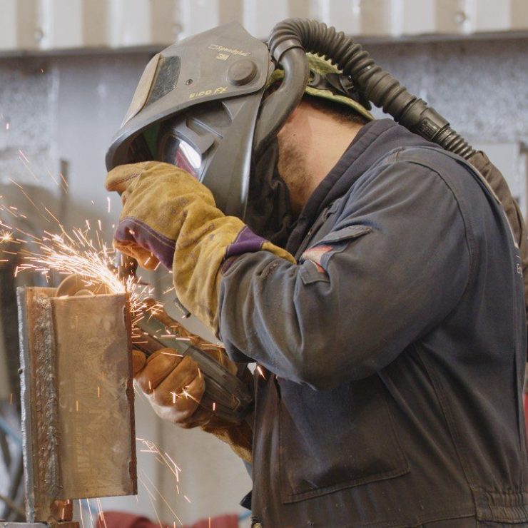 An Engineering Construction Worker At Ledwood Mechanical Engineering In Pembrokeshire 1 Aspect Ratio 740 740